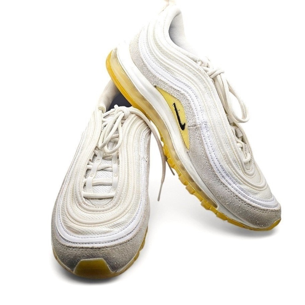 Nike Air Max 97 Frank‎ Rudy White Yellow DQ8961-100 Men's Size 9 Sneakers